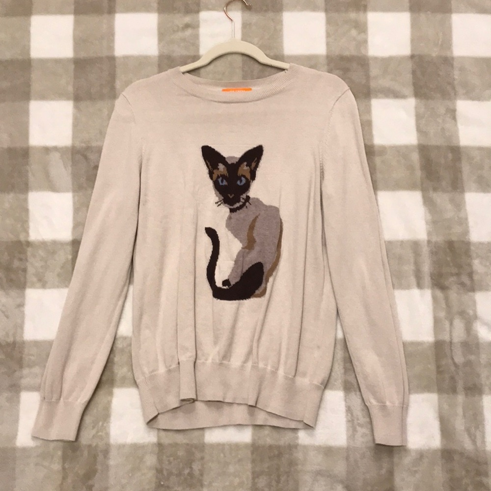 Joe Fresh Cat Cross-Stitched Sweater